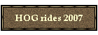HOG rides 2007