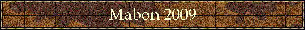 Mabon 2009
