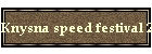 Knysna speed festival 2012